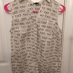 Talbot's Glasses Blouse